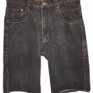 Men's ROYAL BLUE Brand 5 Pocket Denim Jean Shorts 34 X 14 Light Black