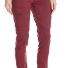 NWT prAna Women's Meme Pants sz 10 Burgundy Cargo