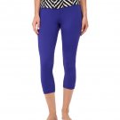 NWT  O'Neill Skins Surf Capri Leggings sz S Cobalt Zag