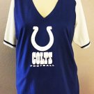 NWT Team Apparel NFL Women's Indianapolis Colts V-neck Top Plus sz 2X