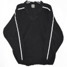 Easton Motion Pullover Black/White Trim L/S Baseball 2XL Jacket Wind Breaker