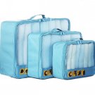 Lyceem Packing Organizers Value for Travel- 3 Packing Cubes Sky Blue