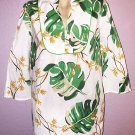 THE WEBSTER MIAMI AT TARGET Women's Tunic Top Size M Side Pockets Leaf Print