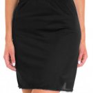 NWT Vanity Fair Women's 360° Black Half Slip 11760 sz Large 22" Length