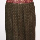 Plus Sz 22W MODERN WOMAN Casual Gauze Dress Earthy Colors Soft Horned Animals