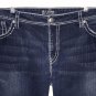 Women's SILVER SUKI High Capri Cropped Denim Jeans Plus sz 24 Thick Stitching