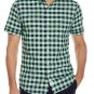 IZOD Saltwater Dockside Chambray Plaid Short S/S sz XL Green & Navy