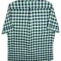IZOD Saltwater Dockside Chambray Plaid Short S/S sz XL Green & Navy