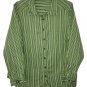 Roaman's Plus 22W Button Down Shirt Top Blouse Tunic Striped 100% Cotton Long