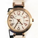 Nine West Women's NW/1712PKRG Rose Gold-Tone Case Blush Pink Strap Watch NEW