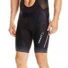 Craft Men's Glow High Visibility Reflective Bib Bike Shorts. Black. sz X-Large