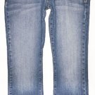 Lucky Brand Dungarees Denim Blue Jeans Lil Maggie Short Length Sz 28 Short