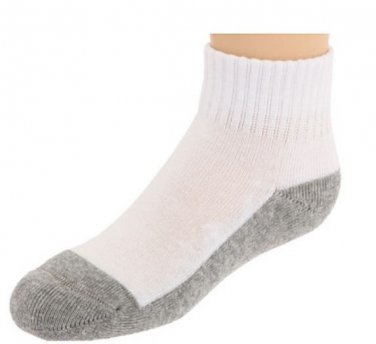 Jefferies Socks Big Boys' Seamless Toe Athletic Quarter Socks 3-Pack Large 9-11
