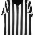 Crown Sporting Goods Men's Official Striped Referre /Umpire Jersey sz M Stain