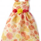 Baby Girls Infant Floral Printed Organza Dress Melon Twist 18 Months by Nannette