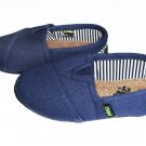 Kaymann Canvas Slip-On Loafers Shoes (Toddler/Little Kid) sz 7 Navy/Striped