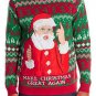 NWOT Blizzard Bay Men's the Don Ugly Christmas Sweater sz Small Trump
