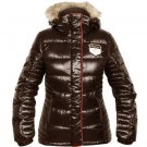 NWT Bergans Of Norway Bodo Down Jacket sz XS Dark Brown Bubble Puffer Coat