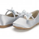 Dream Pairs SOPHIA-22 Mary Jane Front Bow Elastic Strp Ballerina Flat sz 8 Ivory