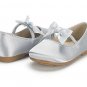 Dream Pairs SOPHIA-22 Mary Jane Front Bow Elastic Strp Ballerina Flat sz 8 Ivory