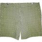 Women's Izod Shorts Green Navy Geometric Stretch Bermuda Walking Flat Frnt sz 12