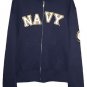 U.S. NAVY Mens XL Zip Hoodie RAPID DOMINANCE Eagle Patch Fleece Lined NEW Defect