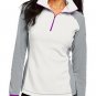 NWT $45 Columbia Women Glacial Fleece III Half-Zip Jacket sz L  Sea Salt/Grey