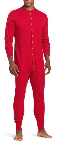 NIP Duofold Men's Mid Weight Double-Layer Thermal Union Suit sz M Red Warmest