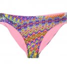 NWT Luli Fama Women's Free Love Reversible Seamless Full Bikini Bottom sz XS