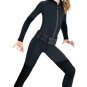 Batman Dark Knight Adult Catwoman Costume Black sz L  No Mask