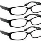 Reading Glasses #9503 - 3 Pairs - Always Have Crystal Clear Vision Black +1.00