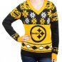 NFL Women's V-Neck Sweater Pittsburgh Steelers sz Medium NWOT