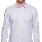 Calvin Klein Men's Slim Fit Infinite Cool Check Button Down Shirt sz XL Lavender