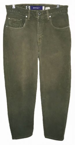Vtg 90s USA Levi Silvertab Baggy Fit Green Denim Jeans Tag 31x32 Measure 31x32
