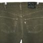 Vtg 90s USA Levi Silvertab Baggy Fit Green Denim Jeans Tag 31x32 Measure 31x32