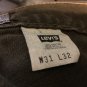 Vtg 90s USA Levi Silvertab Baggy Fit Green Denim Jeans Tag 31x32 Measure 31x32