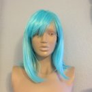 NWT Liz Wig Straight Bob Heat Friendly Cosplay Party Sky Blue Wig 14"