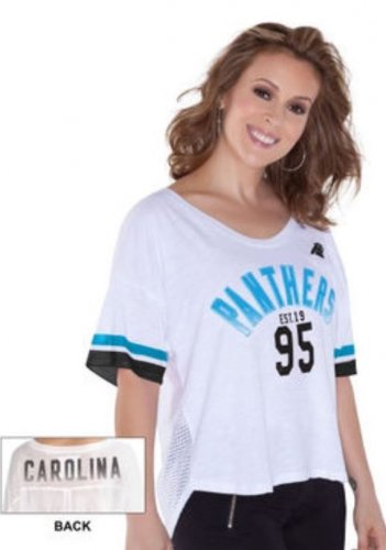 Carolina Panthers Touch by Alyssa Milano Women's Hadley T-Shirt &acirc;�� White sz S