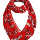 NFL San Francisco 49ers Sheer Infinity Scarf, One Size, Red NWT