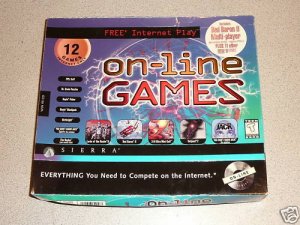 ONLINE GAMES 12 PACK PC BIG BOX RARE SIERRA NEW RARE