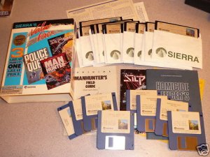 SIERRA'S VALUE PACK POLICE QUEST PC 100% BIG BOX 3 GAME