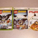 BATMAN LEGO VIDEOGAME & PURE 100% COMPLETE XBOX 360
