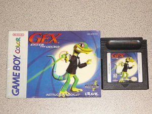 GEX ENTER THE GECKO NINTENDO GAMEBOY COLOR INSTRS FUN