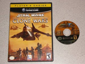 STAR WARS CLONE WARS NINTENDO GAMECUBE PLAYS ON THE WII