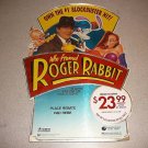 WHO FRAMED ROGER RABBIT VHS STORE DISPLAY 1989 18"