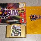 LEGEND ZELDA MAJORA'S MASK BOXED NINTEND0 64 N64 100%