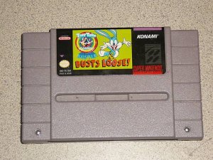 TINY TOON'S BUSTER BUSTS LOOSE SUPER NINTENDO SNES
