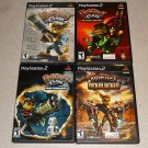 RATCHET CLANK ARSENAL GOING PS2 100% COMPLETE 4 GAMES