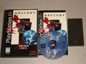DESCENT ORIGINAL PS1 100% COMPLETE LONG BOX VERSION