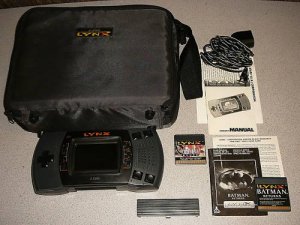ATARI LYNX SYSTEM CASE CIGARETT 2 GAMES COMPLETE RARE